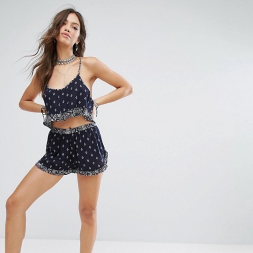 ASOS Cami Crop Top & Runner Shorts